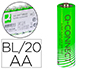 PILE Q-CONNECT ALCALINE AA LR6 CAPACIT 1.5V PACK 20 UNITS