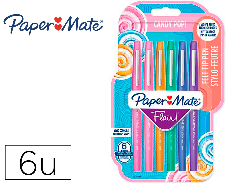 PAPERMATE Pochette de 16 Stylos feutres Flair Original Tropical