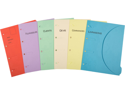 CHEMISE CLASSEUR CERTIPRINT A4+ PROFESSIONNEL 6 THMES DOSSIERS PHOTOS FOURNISSEURS CLIENTS DEVIS COMMANDES LIVRAISONS