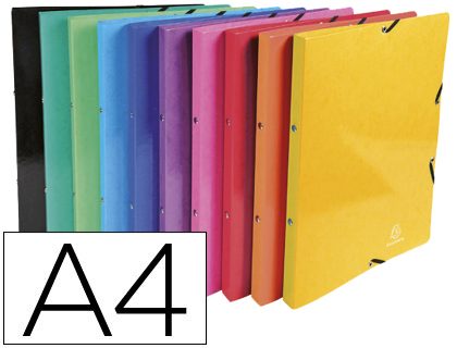 CLASSEUR EXACOMPTA IDERAMA 4 ANNEAUX 30MM A4 CARTE LUSTRE