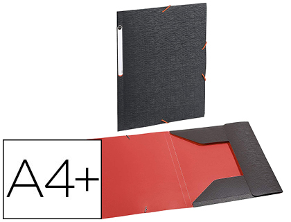 CHEMISE VIQUEL OFFICE DESIGN POLYPROPYLNE 5/10E 3 RABATS 320X230MM EXTRIEUR GRIS ANTHRACITE INTRIEUR CORAIL
