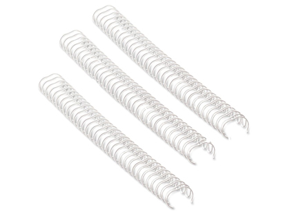 RELIURE MTALLIQUE FELLOWES RELIEUR PAS 3:1 34 BOUCLES A4 1/4 IN DIAMTRE 6.4MM COLORIS BLANC BOTE 100 UNITS