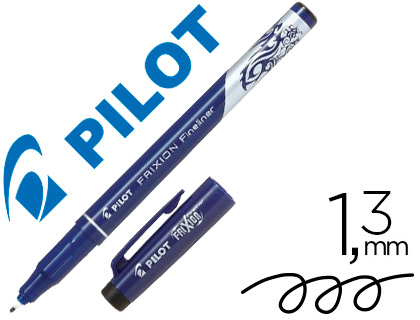 STYLO-FEUTRE PILOT FRIXION FINELINER POINTE 1.3MM COLORIS NOIR