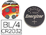 PILE ENERGIZER CR2032 LITHIUM 3V BLISTER 4 UNITS
