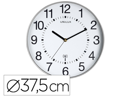 HORLOGE UNILUX WAVE RADIO-PILOTE ADAPTATION HORAIRE AUTOMATIQUE DIAMTRE 37,5CM LISIBILIT 150 MTRES NOIR