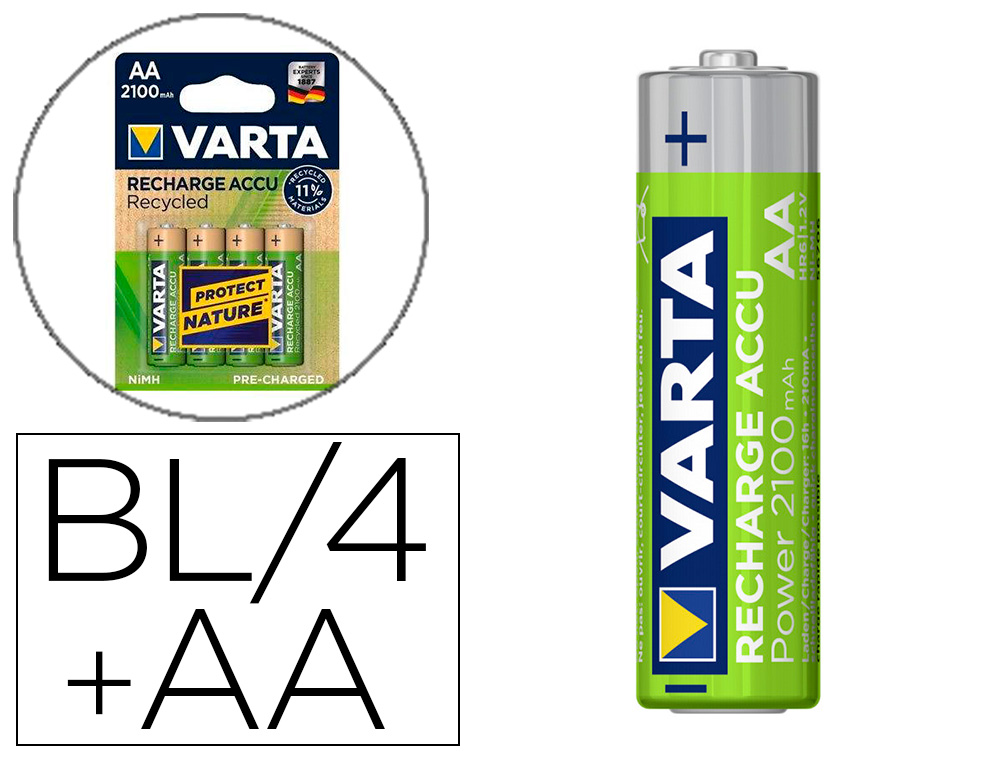 PILE AA BLISTER 4 ENERGY VARTA