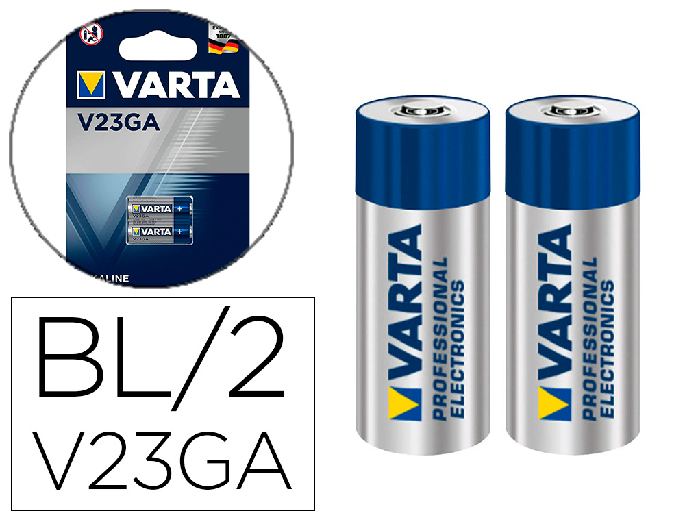 PILE VARTA A23 ALCALINE 12V BLISTER 2 UNITS