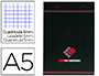 BLOC BUREAU CONQUERANT SEPT DIRECTION A 5 AGRAFE COUVERTURE CARTE 230G 14,8X21CM 100 FEUILLES DETACHABLES 70G 5X5MM NOIR