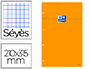 BLOC OXFORD ORANGE A4 PAPIER OPTIK PAPER EXTRA-BLANC 80G COUVERTURE CARTE ENDUITE 21X31,5CM 80 FEUILLES PERFORES SYS
