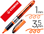 SURLIGNEUR STABILO NAVIGATOR POINTE BISEAUTE TRAC 1/3.5MM DIFFUSION ENCRE RGULIRE COLORIS ORANGE