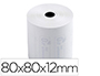 BOBINE THERMIQUE EXACOMPTA TICKETS DE CAISSE 1 PLI SANS BPA 80X72MMMANDRIN 12MM MTRAGE 76M LOT 10 ROULEAUX