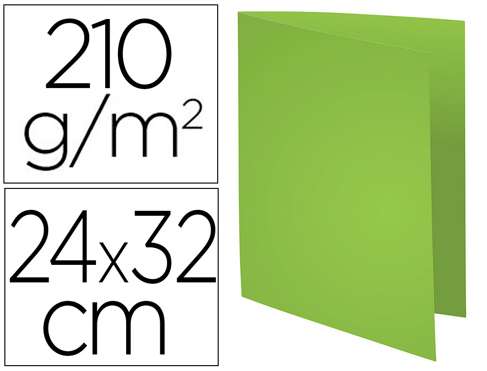 CHEMISE EXACOMPTA ROCK'S CARTE 210G A4 24X32CM COLORIS VERT EMPIRE PAQUET 100 UNITS
