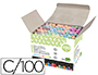 CRAIE LIDERPAPEL ENROBE RONDE ANTI-POUSSIRE TRAC CRITURE DOUCE HYPOALLERGNIQUE COLORIS ASSORTIS BOTE 100 UNITS