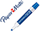 MARQUEUR PAPER MATE EFFACABLE TABLEAU BLANC POINTE          BISEAUTEE COLORIS BLEU