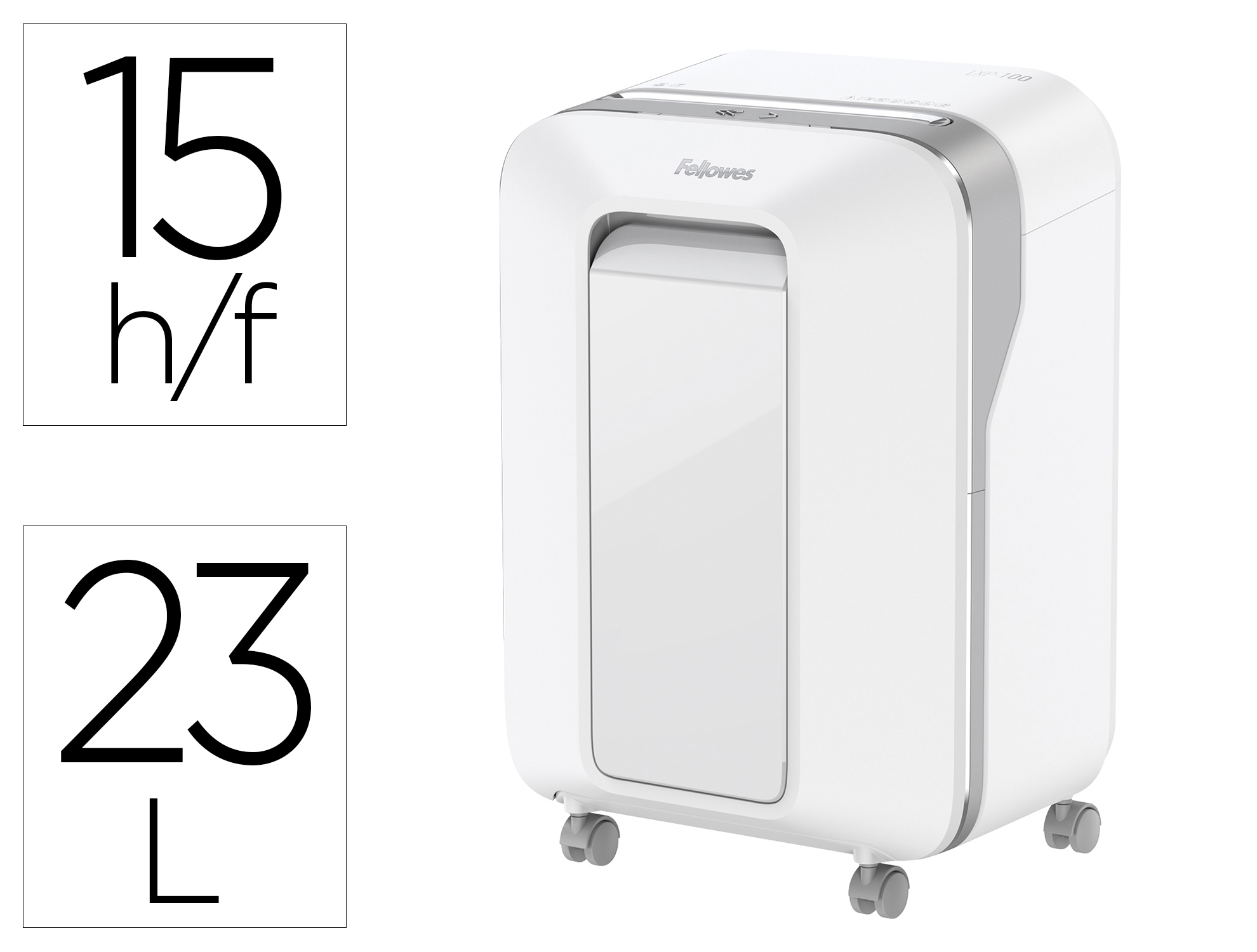 DESTRUCTEUR FELLOWES LX 201 COUPE MICRO 12F SYSTEME       INTELLIBAR 100 POURCENT       ANTIBOURRAGE SAFESENSE