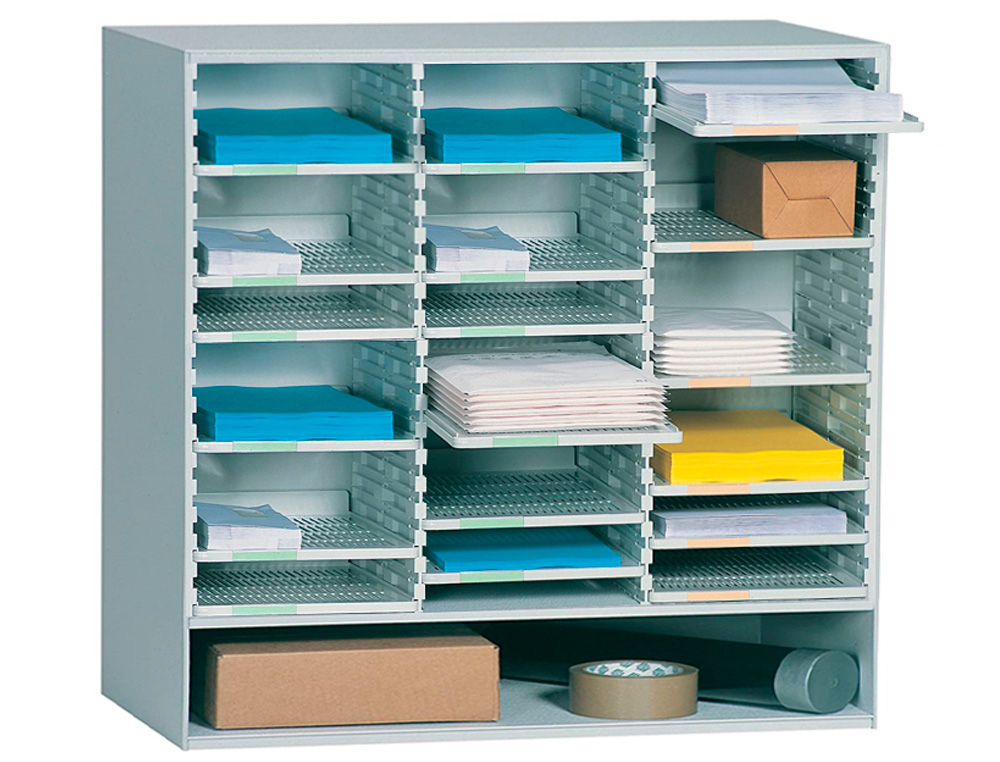 MODULE TRIEUR COURRIER PAPERFLOW 3 COLONNES          POLYSTYRENE GRIS TABLETTE     AMOVIBLE ETIQUETTES
