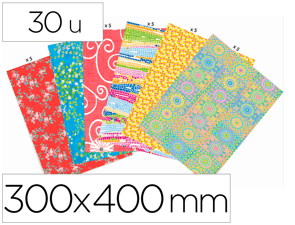 FEUILLE DCOPATCH SCOLAIRE MOTIFS ENFANTS 300X400MM POCHETTE 30 UNITS