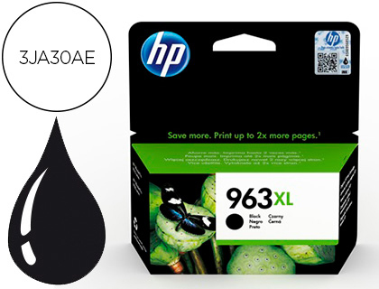 LA PAPETERIE DE JEANNE  CARTOUCHE HP JET ENCRE 963 XL OFFICEJET PRO 9010 -  9020 / 9022 / 9023 / 9025 2000 PAGES NOIR