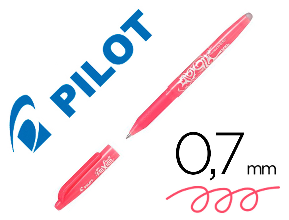 Pilot Frixion Ball - Roller effaçable - 0,7 mm - rose