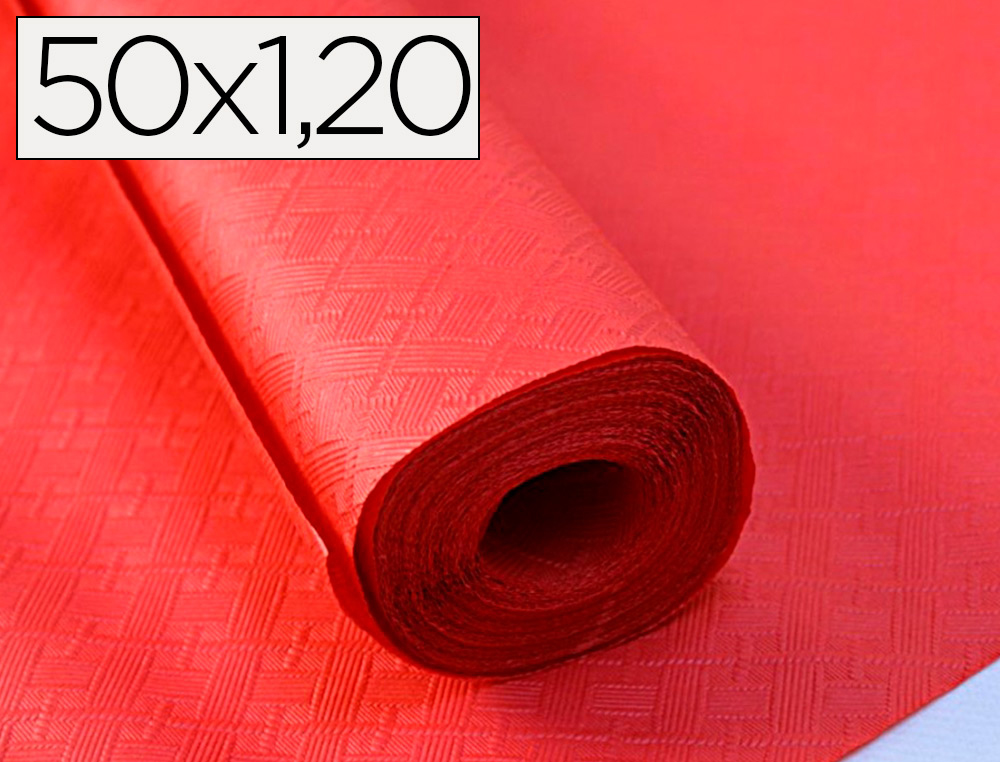 NAPPE PAPIER RL 1.20X50M ROUGE