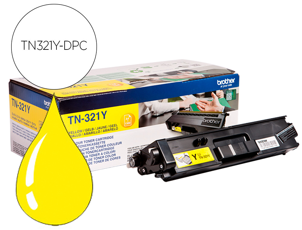 TONER DPC COMPATIBLE BROTHER TN321Y