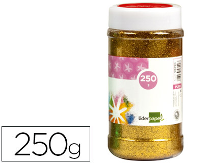 PAILLETTE FANTAISIE LIDERPAPEL COLORIS OR MTALLIS POT 250G