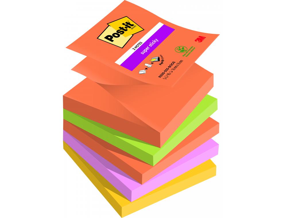 POST-IT Z-NOTE-76X76 BOOST P/5NOTE REPOSITIONNABLE - POST-IT Z-NOTES BOOST  76X76MM - LOT DE 5