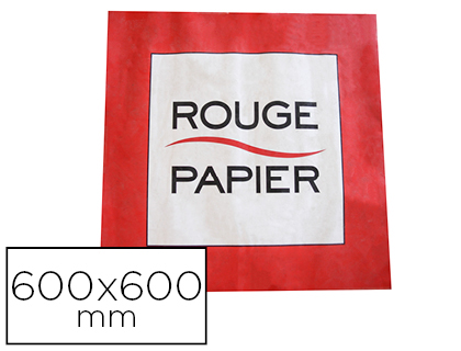 ADHSIF DE SOL ROUGE PAPIER 600X600MM