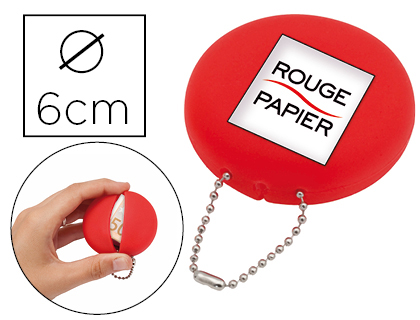 PORTE-MONNAIE ROUGE PAPIER PVC 60X28MM