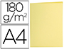 SOUS-CHEMISE LIDERPAPEL PAPIER CARTONNE 180G/M2       310X230MM DOCUMENT A4 COLORIS JAUNE PASTEL