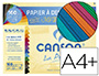 PAPIER DESSIN CANSON MI-TEINTES 160G A4+ COLORIS VIFS POCHETTE 12F
