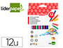 FEUTRE COLORIAGE LIDERPAPEL SLIM LONGUEUR CRITURE 800M POINTE NYLON 2MM DIAMTRE TUI CARTON 12 UNITS