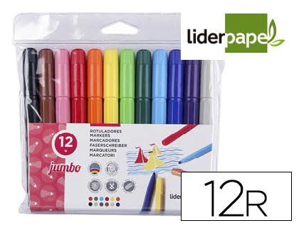 Etui de 12 Pochette feutres coloriage économique lavable capuchon ventilé -  Feutres pour le dessin