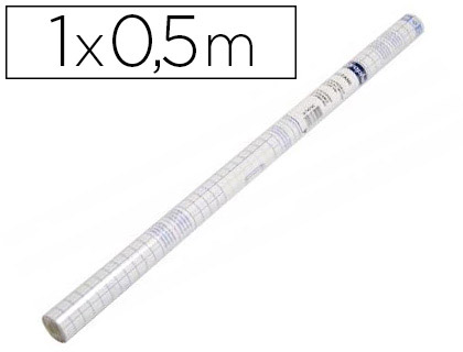 COUVRE-LIVRES ELBA REPOSITIONNABLE FILM POLYPROPYLNE BRILLANT ADHSIF 10X0.5M PLASTIQUE INCOLORE TRANSPARENT MAT