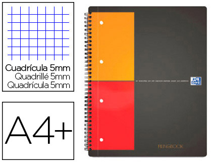 Cahier à spirales Oxford International FILINGBOOK - A4+