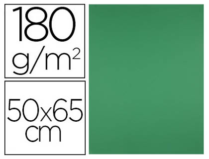 PAPIER CARTONNE LIDERPAPEL 50X65CM 180GR COLORIS VERT    NOEL PAQUET 25 FEUILLES