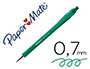 STYLO-BILLE PAPER MATE FLEXGRIP ULTRA CRITURE MOYENNE 0.7MM ENCRE DOUCE CORPS STRI ANTI-GLISSE RTRACTABLE VERT