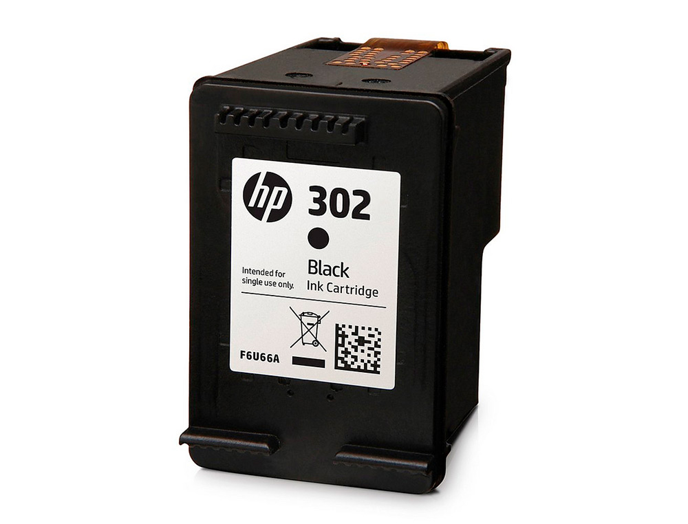 CARTOUCHE HP 302 JET D'ENCRE F6U66AE COULEUR NOIR 190P