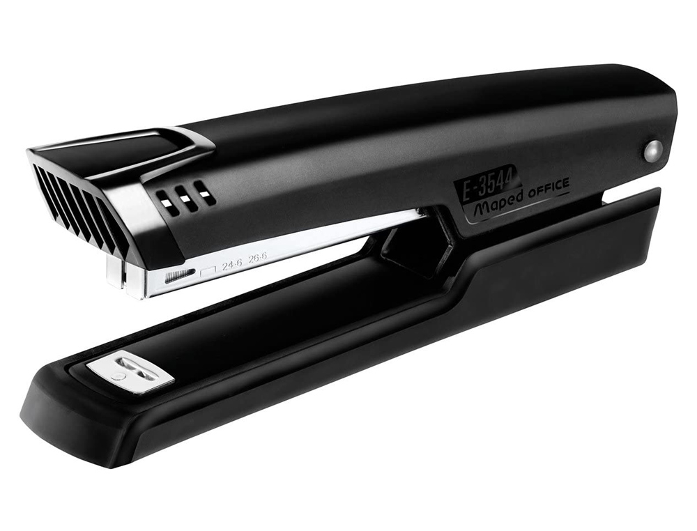 AGRAFEUSE MAPED ESSENTIALS MÉTAL E3543 68X39X197MM FULL STRIP 25 FEUILLES AGRAFES 24/6 ET 26/6 COLORIS NOIR
