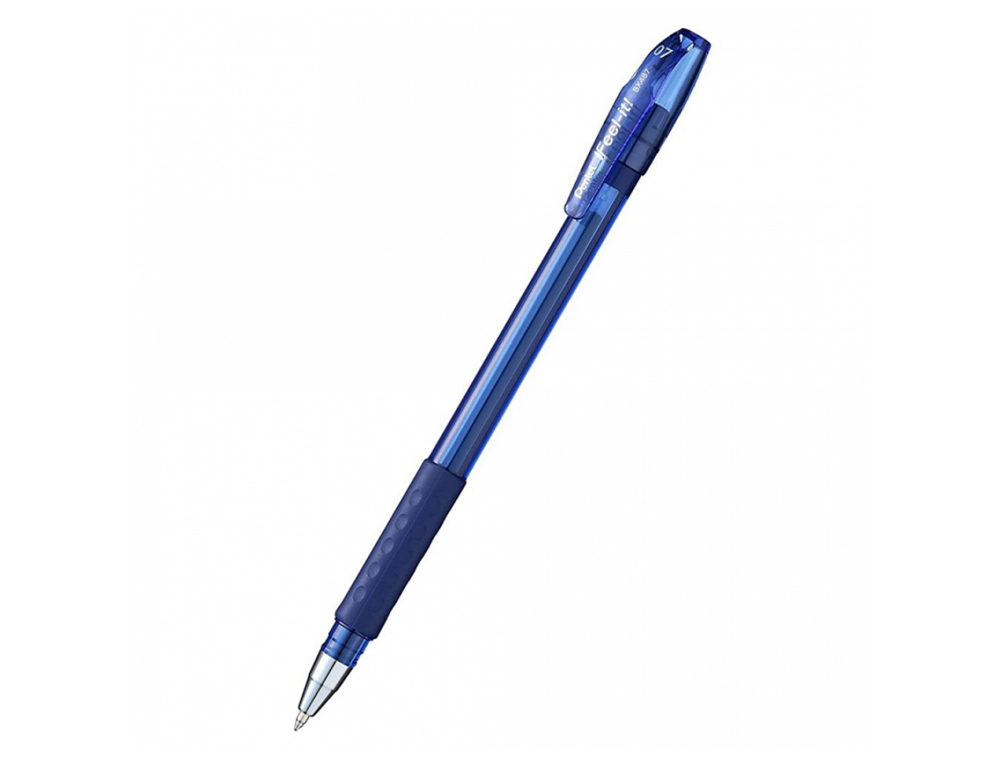 STYLO-BILLE PENTEL FEEL- IT CRITURE MOYENNE POINTE 0.7MM ENCRE COLORIS BLEU CIEL