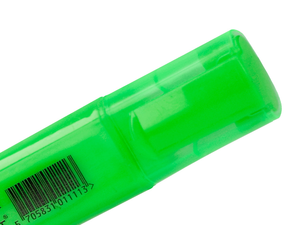 SURLIGNEUR Q-CONNECT TRACÉ 2/5 MM POINTE BISEAUTÉE COULEURS ÉCLATANTES VERT