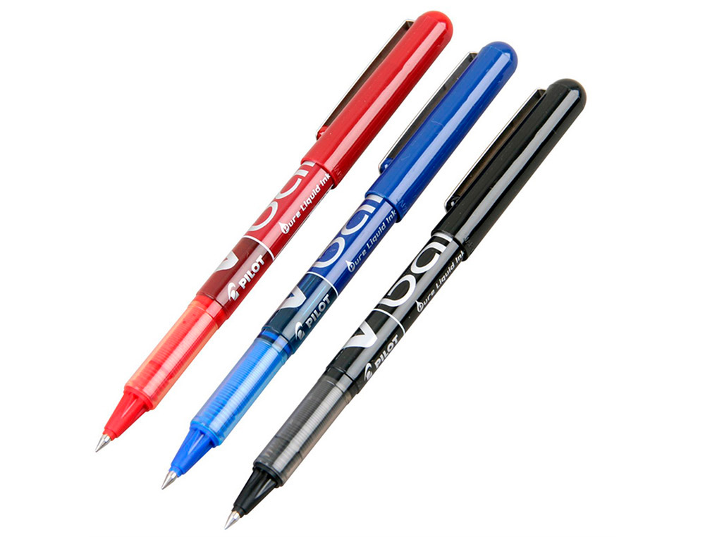 ROLLER PILOT VBALL 5 CRITURE FINE 0.3MM ENCRE LIQUIDE NIVEAU VISIBLE RGULATEUR DBIT CLIP MTAL COLORIS BLEU