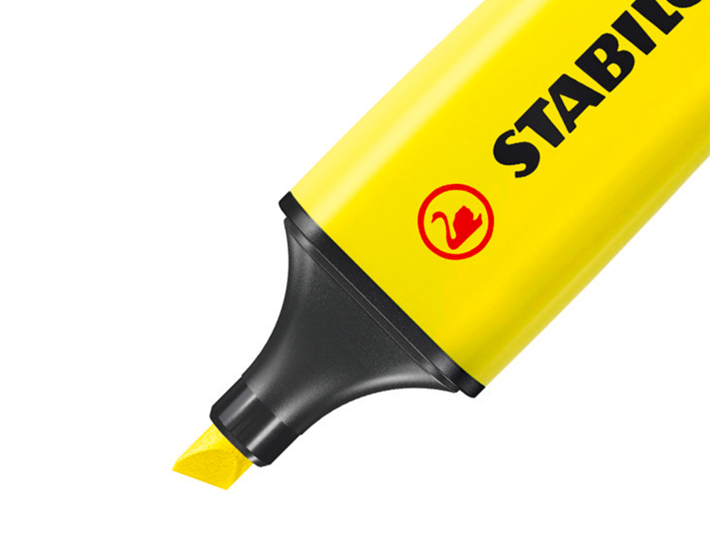 SURLIGNEUR STABILO BOSS TRAC 2/5MM POINTE BISEAUTE ENCRE UNIVERSELLE BASE EAU RSISTANTE LUMIRE COLORIS JAUNE