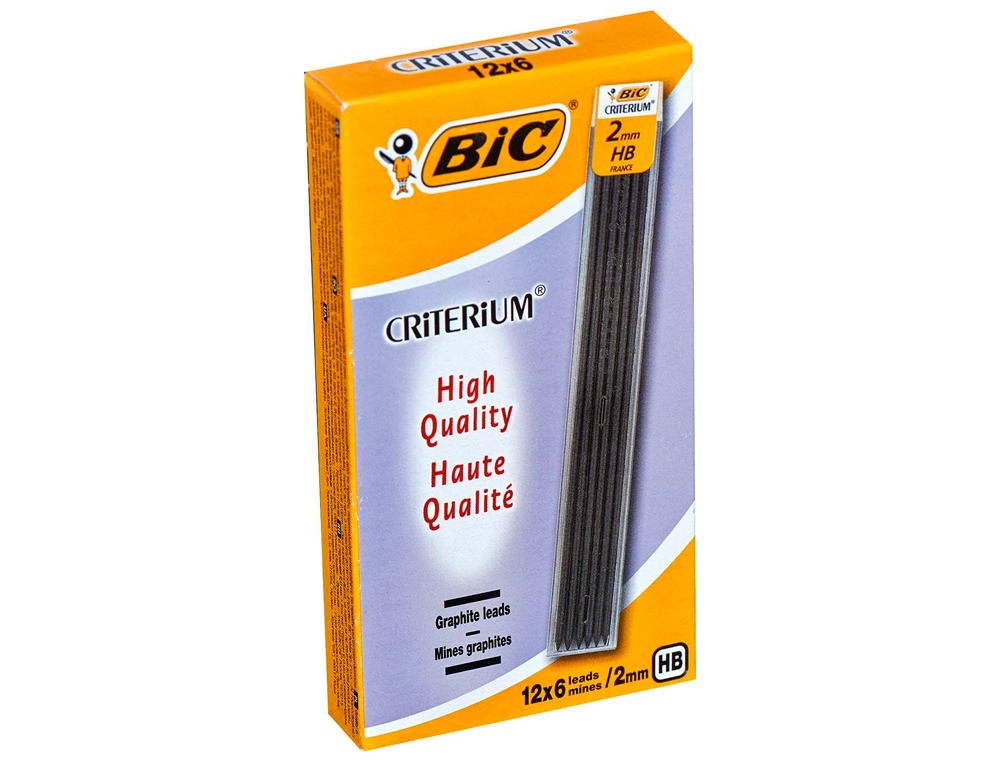 MINE BIC 2MM HB ÉTUI 6 UNITÉS