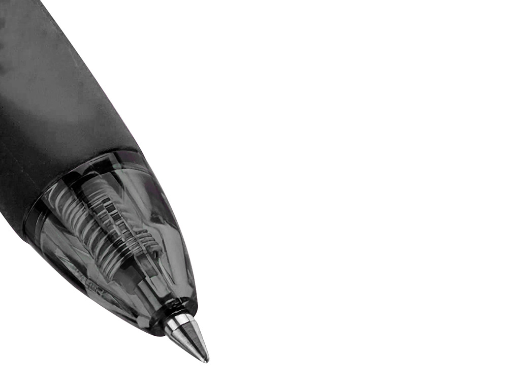 ROLLER Q-CONNECT ÉCRITURE MOYENNE 0.7MM ENCRE EFFAÇABLE GRIP PRÉHENSION GOMME SERTIE COLORIS NOIR