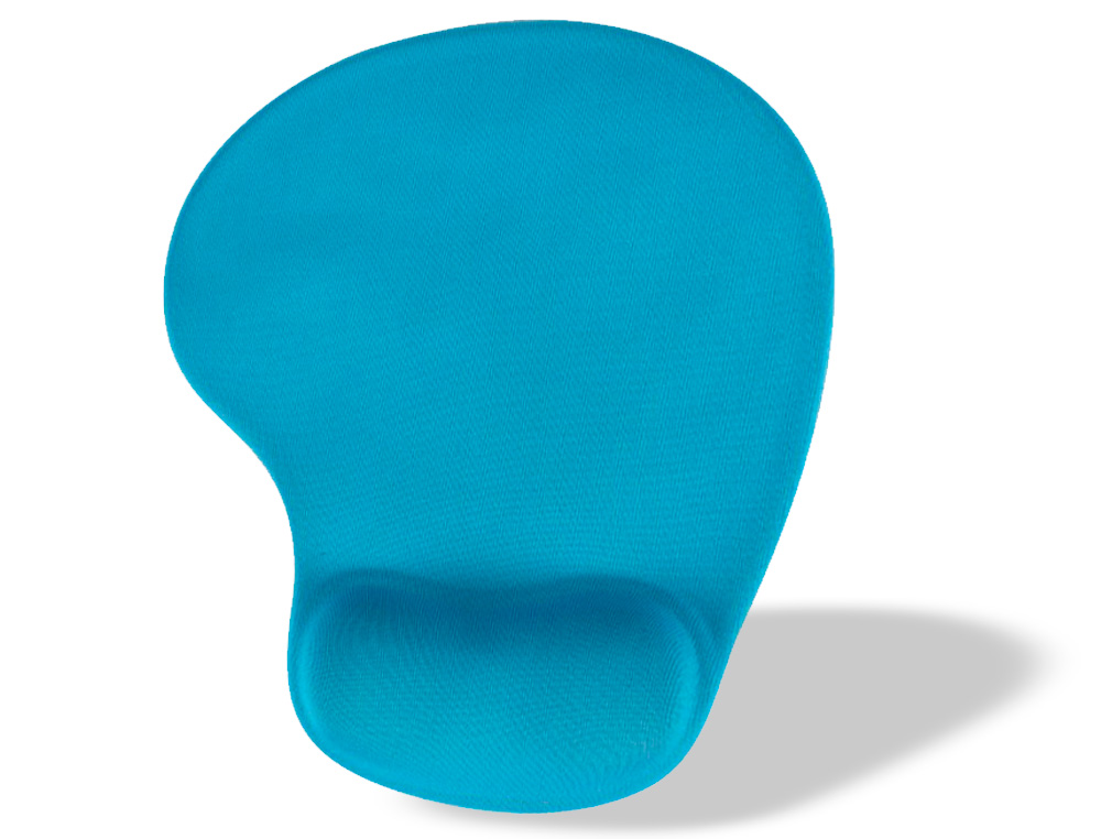 TAPIS SOURIS Q-CONNECT REPOSE-POIGNET MOUSSE AUGMENTE CONFORT FACILEMENT NETTOYABLE COLORIS TURQUOISE