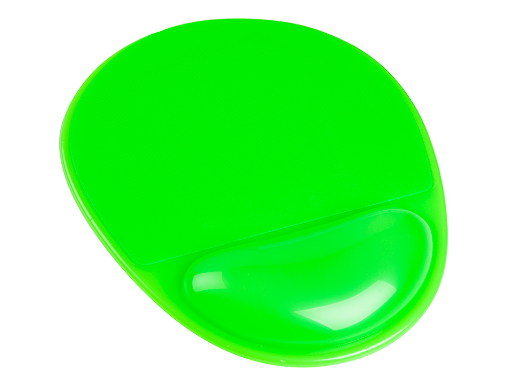 TAPIS SOURIS Q-CONNECT REPOSE-POIGNE GEL ET PVC      GRAND CONFORT FACILEMENT      NETTOYABLE COLORIS VERT