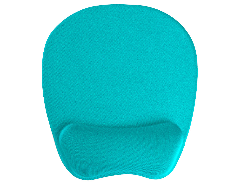 TAPIS SOURIS Q-CONNECT REPOSE-POIGNET ERGONOMIQUE MOUSSE GRAND CONFORT FACILEMENT NETTOYABLE COLORIS TURQUOISE