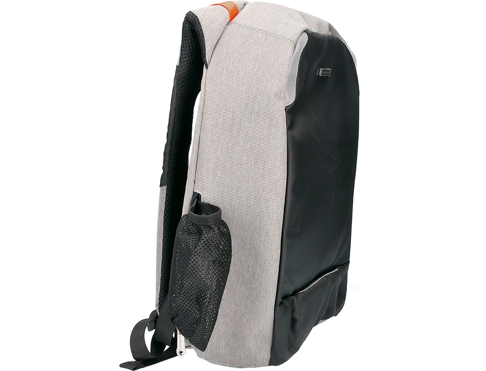 SACOCHE Q-CONNECT ORDINATEUR PORTABLE 18 POUCES POLYESTER ETANCHE DIM. 460X170X310MM COLORIS NOIR/GRIS