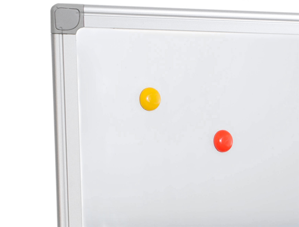 TABLEAU Q-CONNECT LAQUE MAGNETIQUE CADRE ALUMINIUM IDEAL COLLEGES BUREAUX INCLUS ACCESSOIRES FIXATION MUR